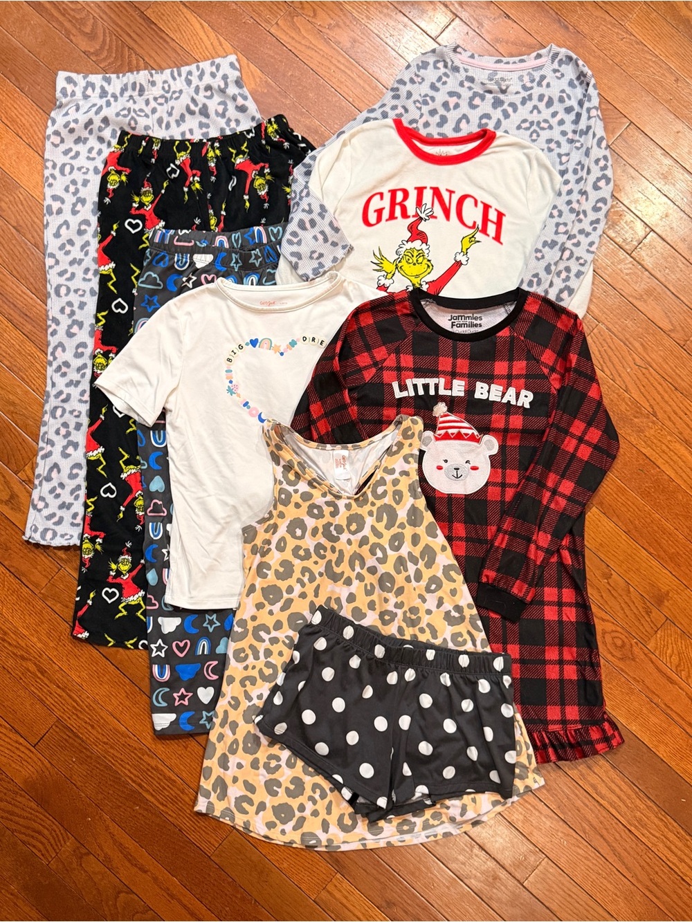 Girls L 10 / 12 Pajamas PJ Sets Nightgowns Sleepwear Large Cuddl Duds Cat & Jack